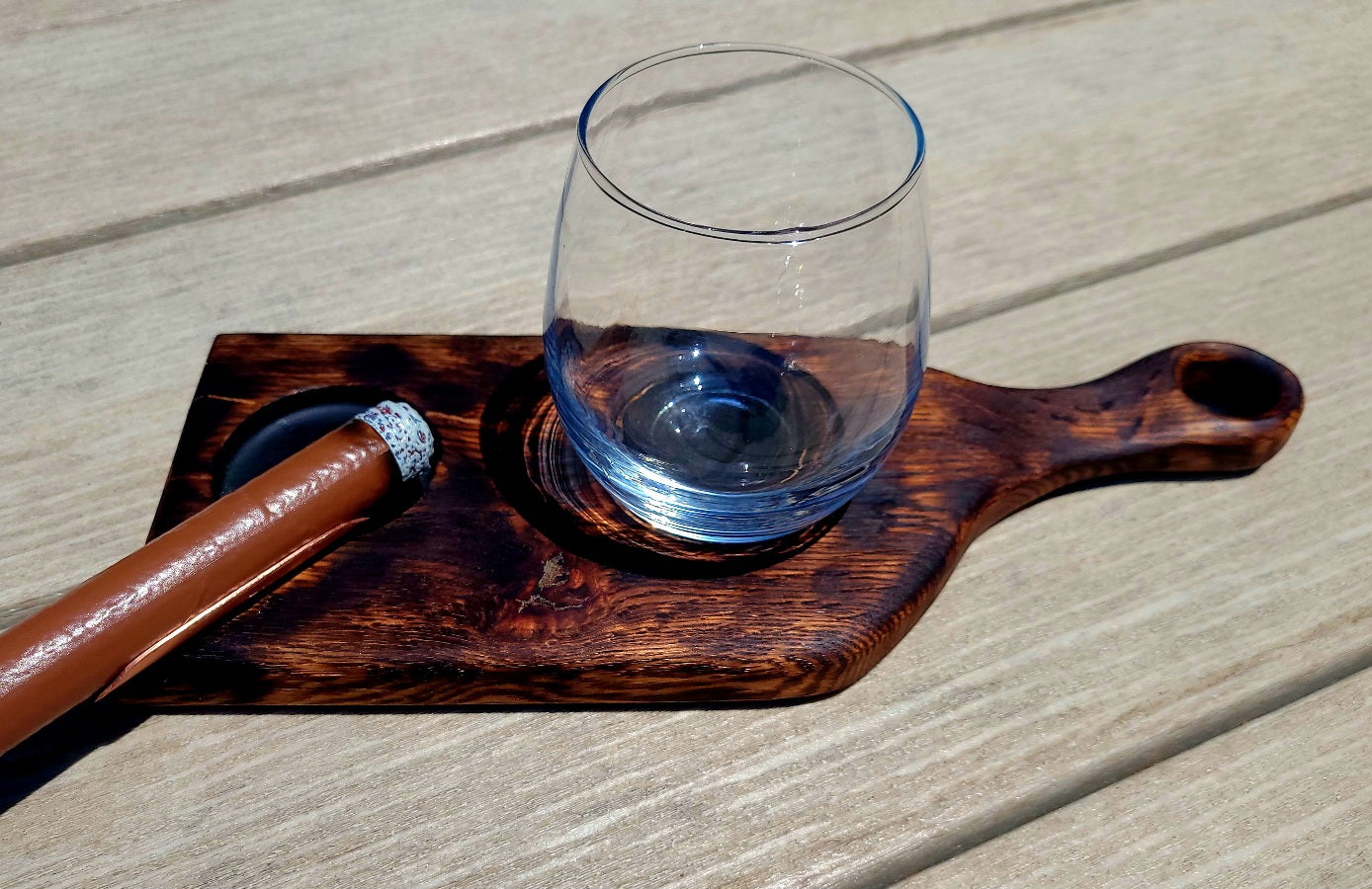 Charred Oak Bourbon/Cigar board